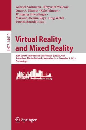 Zachmann / Walczak / Niamut |  Virtual Reality and Mixed Reality | Buch |  Sack Fachmedien