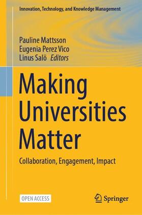 Mattsson / Salö / Perez Vico |  Making Universities Matter | Buch |  Sack Fachmedien