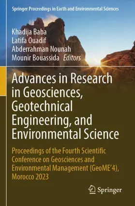 Baba / Bouassida / Ouadif |  Advances in Research in Geosciences, Geotechnical Engineering, and Environmental Science | Buch |  Sack Fachmedien