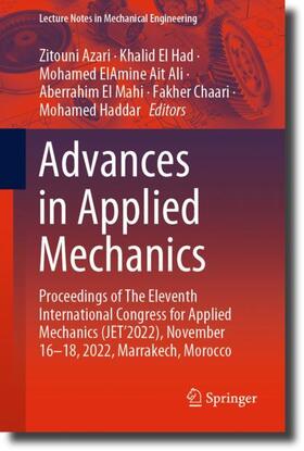 Azari / El Had / Haddar | Advances in Applied Mechanics | Buch | 978-3-031-49726-1 | sack.de