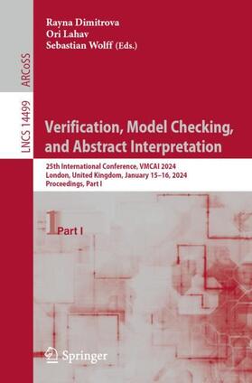 Dimitrova / Wolff / Lahav |  Verification, Model Checking, and Abstract Interpretation | Buch |  Sack Fachmedien