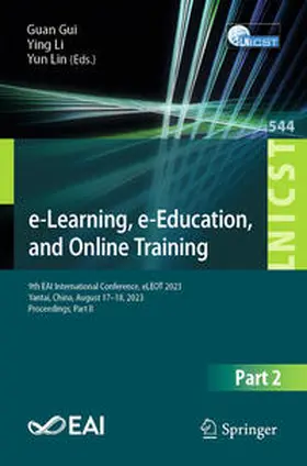 Gui / Li / Lin |  e-Learning, e-Education, and Online Training | eBook | Sack Fachmedien