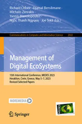 Chbeir / Benslimane / Zervakis |  Management of Digital EcoSystems | eBook | Sack Fachmedien