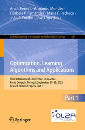 Pereira / Mendes / Fernandes |  Optimization, Learning Algorithms and Applications | eBook | Sack Fachmedien