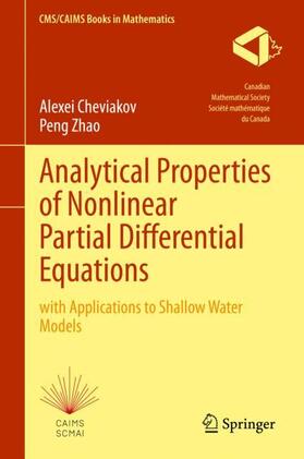 Cheviakov / Shanghai Maritime University |  Analytical Properties of Nonlinear Partial Differential Equations | Buch |  Sack Fachmedien