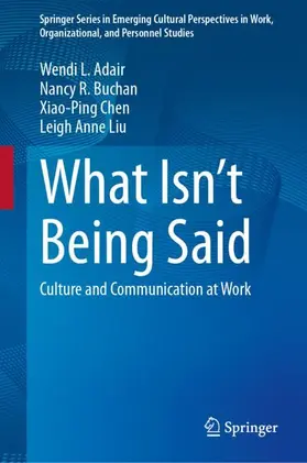 Adair / Liu / Buchan |  What Isn¿t Being Said | Buch |  Sack Fachmedien