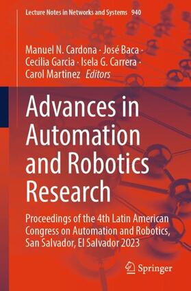 Cardona / Baca / Martinez |  Advances in Automation and Robotics Research | Buch |  Sack Fachmedien