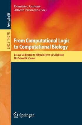 Pulvirenti / Cantone |  From Computational Logic to Computational Biology | Buch |  Sack Fachmedien