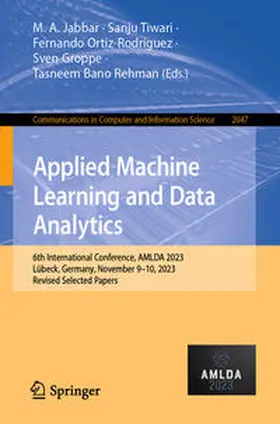 Jabbar / Tiwari / Ortiz-Rodríguez |  Applied Machine Learning and Data Analytics | eBook | Sack Fachmedien