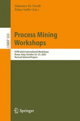 De Smedt / Soffer |  Process Mining Workshops | eBook | Sack Fachmedien