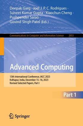 Garg / Rodrigues / Patel |  Advanced Computing | Buch |  Sack Fachmedien