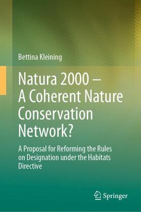 Kleining |  Natura 2000 ¿ A Coherent Nature Conservation Network? | Buch |  Sack Fachmedien