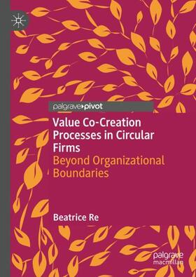 Re |  Value Co-Creation Processes in Circular Firms | Buch |  Sack Fachmedien