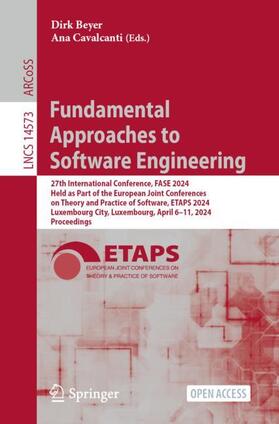 Cavalcanti / Beyer |  Fundamental Approaches to Software Engineering | Buch |  Sack Fachmedien
