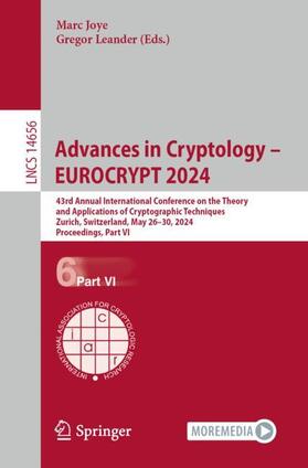 Leander / Joye |  Advances in Cryptology ¿ EUROCRYPT 2024 | Buch |  Sack Fachmedien