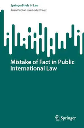 Hernández Páez |  Mistake of Fact in Public International Law | eBook | Sack Fachmedien