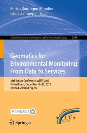 Zamperlin / Borgogno Mondino |  Geomatics for Environmental Monitoring: From Data to Services | Buch |  Sack Fachmedien
