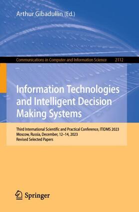 Gibadullin |  Information Technologies and Intelligent Decision Making Systems | Buch |  Sack Fachmedien