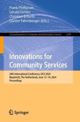 Phillipson / Fahrnberger / Eichler |  Innovations for Community Services | Buch |  Sack Fachmedien