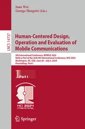 Wei / Margetis |  Human-Centered Design, Operation and Evaluation of Mobile Communications | eBook | Sack Fachmedien