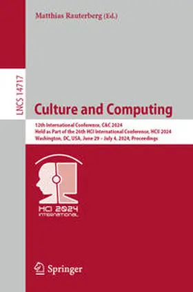 Rauterberg |  Culture and Computing | eBook | Sack Fachmedien