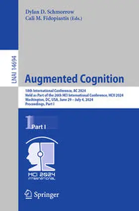 Schmorrow / Fidopiastis |  Augmented Cognition | eBook | Sack Fachmedien