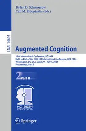 Schmorrow / Fidopiastis |  Augmented Cognition | eBook | Sack Fachmedien