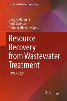 Mannina / Mineo / Cosenza |  Resource Recovery from Wastewater Treatment | Buch |  Sack Fachmedien