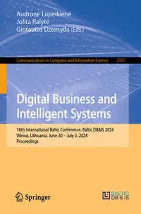 Lupeikiene / Lupeikiene / Ralyté |  Digital Business and Intelligent Systems | eBook | Sack Fachmedien