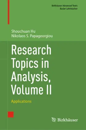 Papageorgiou / Hu |  Research Topics in Analysis, Volume II | Buch |  Sack Fachmedien