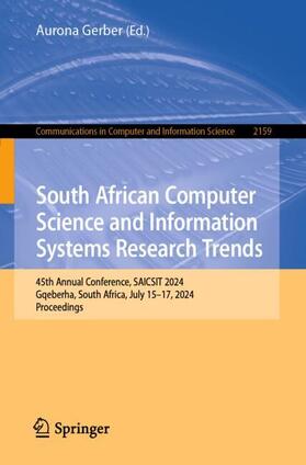 Gerber |  South African Computer Science and Information Systems Research Trends | Buch |  Sack Fachmedien