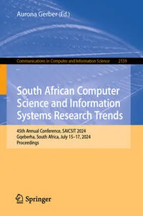 Gerber |  South African Computer Science and Information Systems Research Trends | eBook | Sack Fachmedien