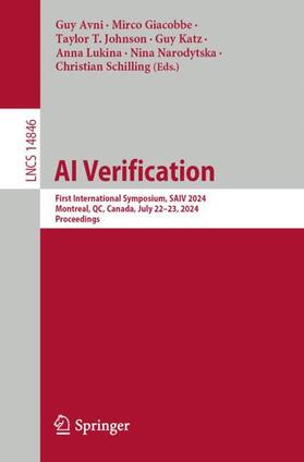 Avni / Giacobbe / Johnson |  AI Verification | Buch |  Sack Fachmedien