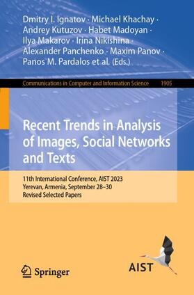 Ignatov / Savchenko / Khachay |  Recent Trends in Analysis of Images, Social Networks and Texts | Buch |  Sack Fachmedien