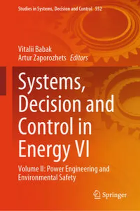 Babak / Zaporozhets |  Systems, Decision and Control in Energy VI | eBook | Sack Fachmedien