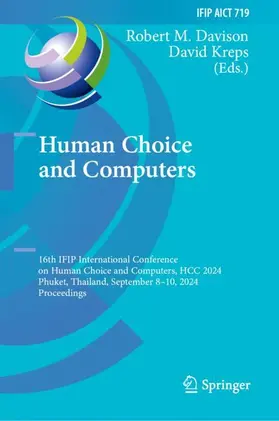 Kreps / Davison |  Human Choice and Computers | Buch |  Sack Fachmedien