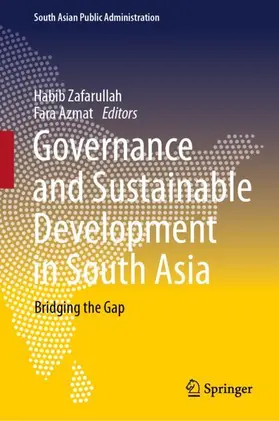 Azmat / Zafarullah |  Governance and Sustainable Development in South Asia | Buch |  Sack Fachmedien