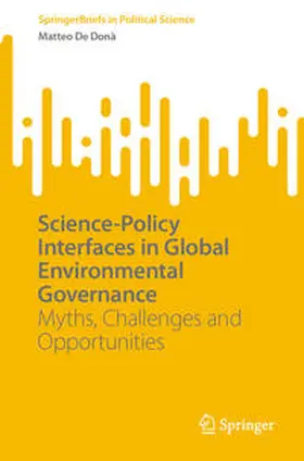 De Donà |  Science-Policy Interfaces in Global Environmental Governance | eBook | Sack Fachmedien