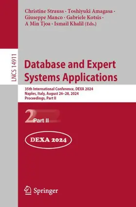 Strauss / Amagasa / Khalil |  Database and Expert Systems Applications | Buch |  Sack Fachmedien