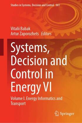 Zaporozhets / Babak |  Systems, Decision and Control in Energy VI | Buch |  Sack Fachmedien