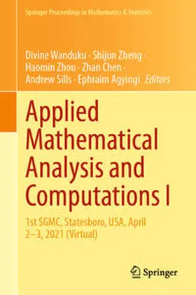 Wanduku / Zheng / Zhou | Applied Mathematical Analysis and Computations I | E-Book | sack.de