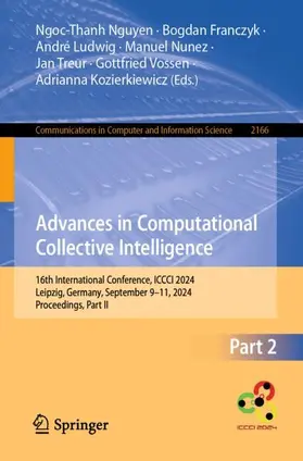 Nguyen / Franczyk / Ludwig |  Advances in Computational Collective Intelligence | Buch |  Sack Fachmedien