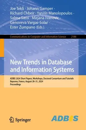 Tekli / Gamper / Chbeir |  New Trends in Database and Information Systems | Buch |  Sack Fachmedien