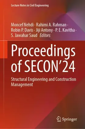 Nehdi / Rahman / Jawahar Saud |  Proceedings of SECON'24 | Buch |  Sack Fachmedien