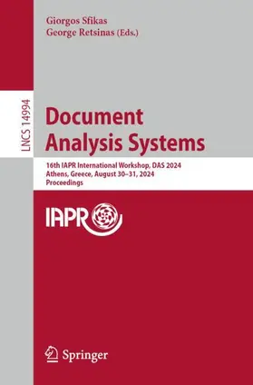 Retsinas / Sfikas |  Document Analysis Systems | Buch |  Sack Fachmedien