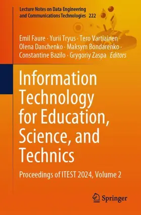 Faure / Tryus / Vartiainen |  Information Technology for Education, Science, and Technics | Buch |  Sack Fachmedien