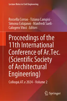 Corrao / Campisi / Colajanni |  Proceedings of the 11th International Conference of Ar.Tec. (Scientific Society of Architectural Engineering) | eBook | Sack Fachmedien