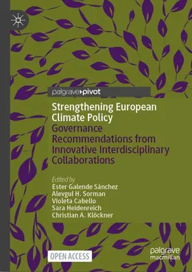 Galende Sánchez / Sorman / Klöckner |  Strengthening European Climate Policy | Buch |  Sack Fachmedien