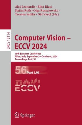 Leonardis / Ricci / Roth |  Computer Vision – ECCV 2024 | Buch |  Sack Fachmedien