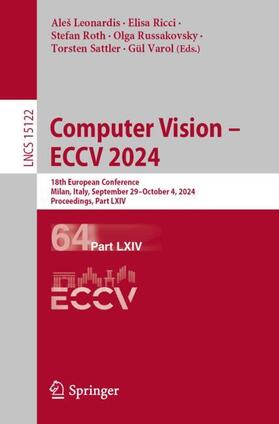 Leonardis / Ricci / Roth |  Computer Vision – ECCV 2024 | Buch |  Sack Fachmedien